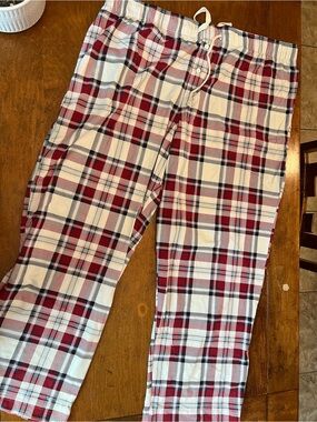 SOMA Men’s Plaid Pajama Pants XXL Red White Black Christmas Lounge Sleep Pants